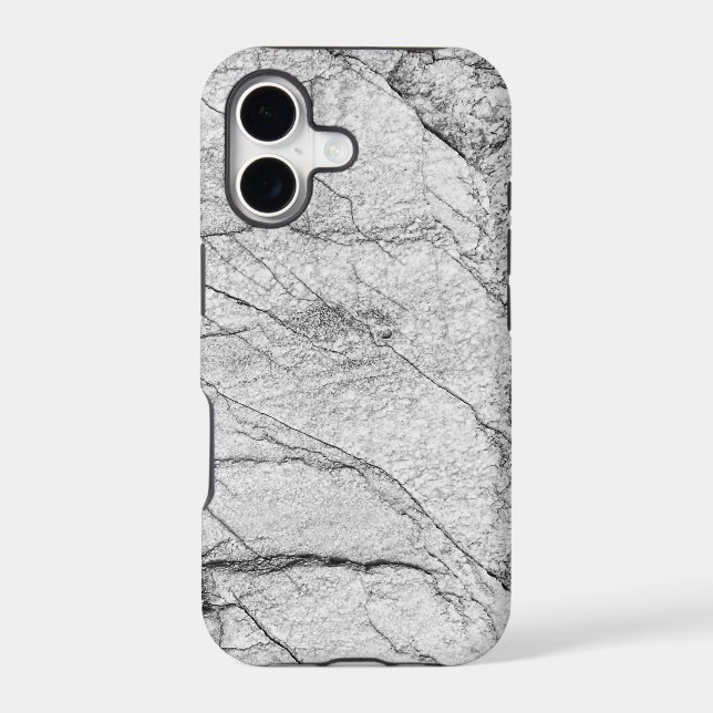 Gray Marble Dappled Concrete Iphone Case (Back)