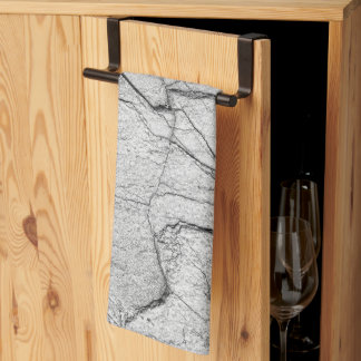 Gray Marble Dappled Concrete Kitchen Towel