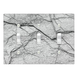 Gray Marble Dappled Concrete Light Switch Cover