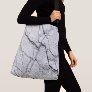 Gray Marble Dappled Concrete Look  Crossbody Bag