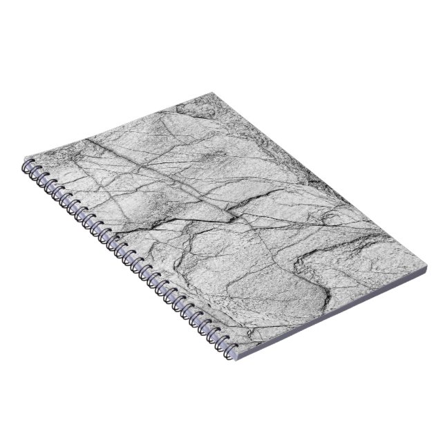 Gray Marble Dappled Concrete Notebook (Right Side)