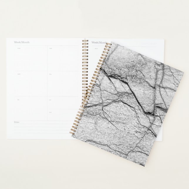 Gray Marble Dappled Concrete Planner (Display)