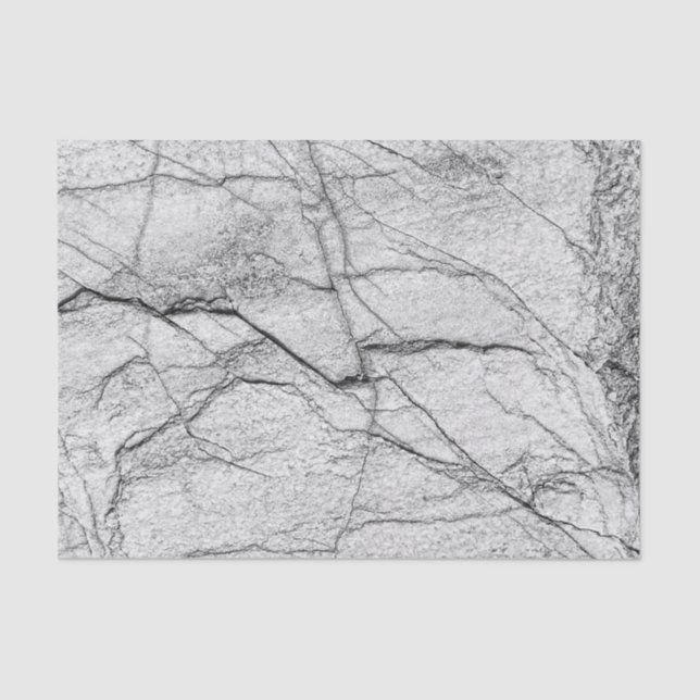 Gray Marble Dappled Concrete Tissue Paper (Front)