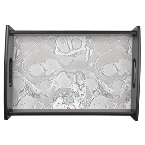 Gray Marble Design Serving Tray