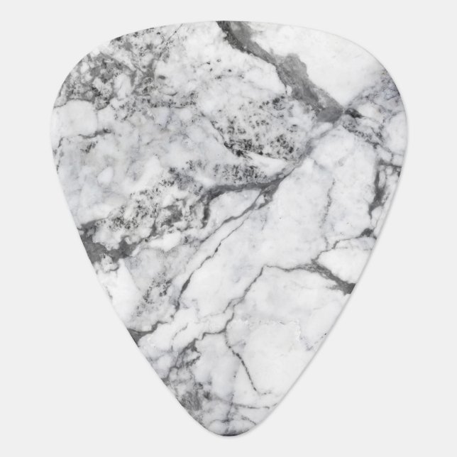 Gray Marble Guitar Pick (Front)