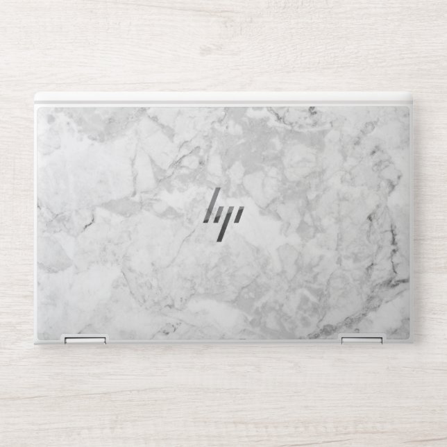 Gray Marble HP Laptop Skin (Front)
