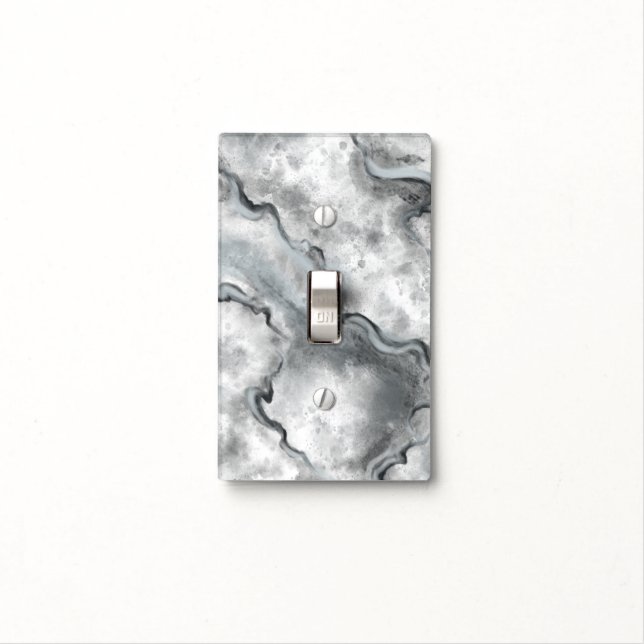 Gray Marble Light Switch Cover  (In Situ)