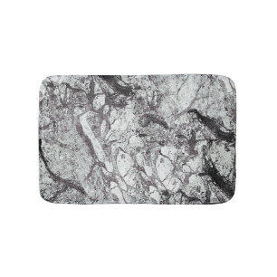 Gray Marble Look Bathroom Mat