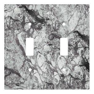 Gray Marble Look Light Switch Cover