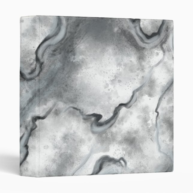 Gray Marble Organizer Binder Gift (Front/Spine)