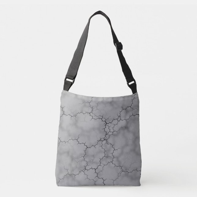 Gray Marble Pattern Father's Day Crossbody Bag (Front)