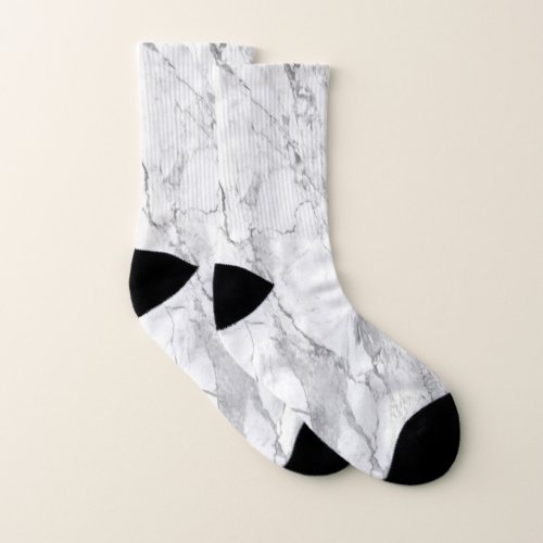 Gray Marble Pattern Fathers Day Socks