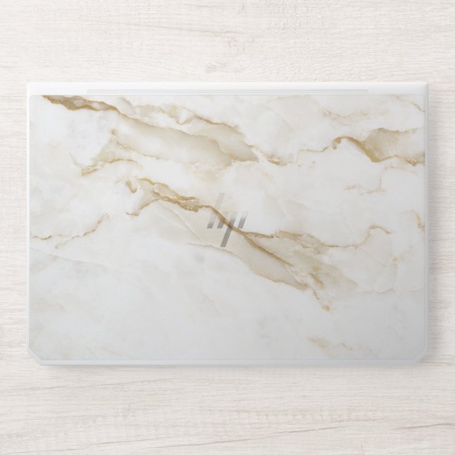 Gray Marble Pattern HP Laptop Skin (Front)
