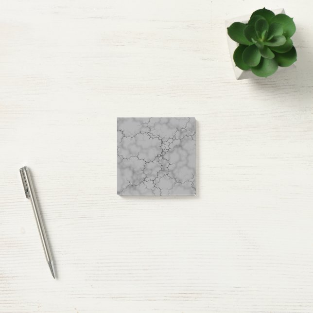 Gray Marble Pattern Post-it Notes (Office)