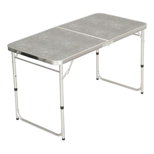 Gray Marble Rocky Distressed Texture Party   Beer Pong Table