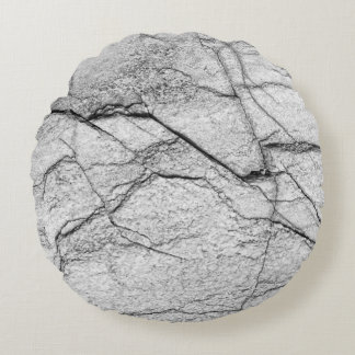 Gray Marble Round Pillow