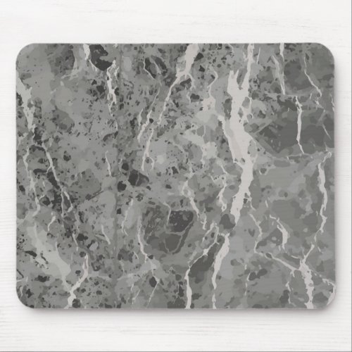 Gray Marble Stone Pattern Texture Print Mouse Pad