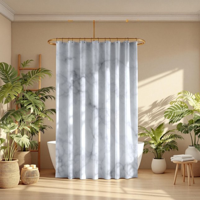 Gray Marble Stone Texture Shower Curtain (Creator Uploaded)