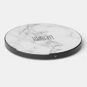 Gray marble stone texture wireless charger  (Front 2)