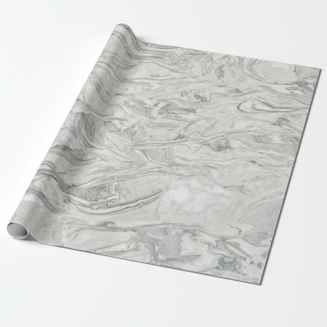 Gray marble surface pattern wrapping paper (Unrolled)