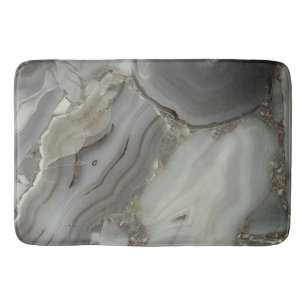 Gray Marble with Gold Vein Bath Mat