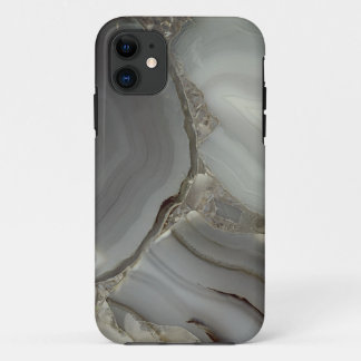 Gray Marble with Gold Vein iPhone 11 Case