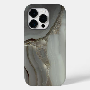 Gray Marble with Gold Vein Case-Mate iPhone 14 Pro Case