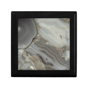 Gray Marble with Gold Vein Gift Box