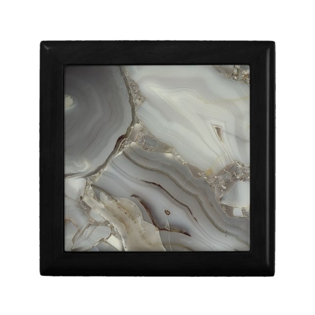 Gray Marble with Gold Vein Gift Box (Front)
