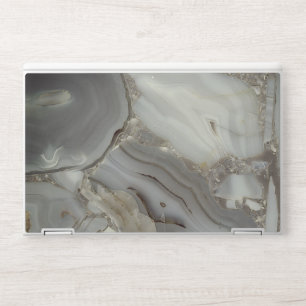 Gray Marble with Gold Vein HP Laptop Skin