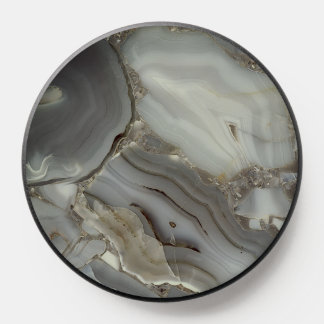 Gray Marble with Gold Vein PopSocket