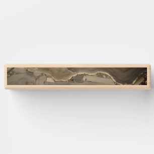 Gray Marble with Gold Vein Topple Tower
