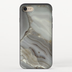 Gray Marble with Gold Vein iPhone 8/7 Slider Case