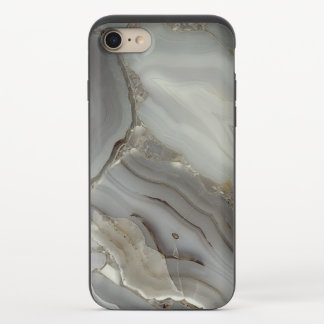 Gray Marble with Gold Vein iPhone 8/7 Slider Case