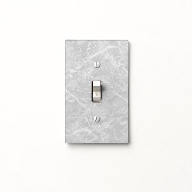 Gray Marbled  light switch cover (In Situ)