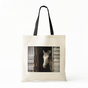 Gray Mare Horse Budget Tote Bag