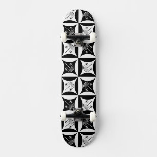 Gray Matter in the Hole in the Barn Door Skateboard Deck