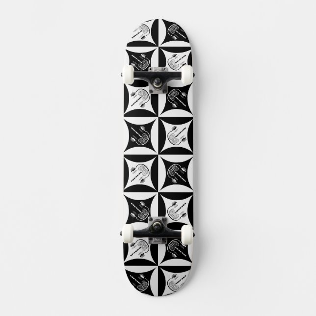 Gray Matter in the Hole in the Barn Door Skateboard Deck (Front)