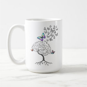 Gray Matter Matters (Butterflies & Tree of Life) Coffee Mug