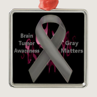 Gray Matters - Brain Tumor Awareness Metal Ornament