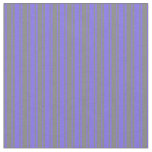 [ Thumbnail: Gray & Medium Slate Blue Stripes Fabric ]