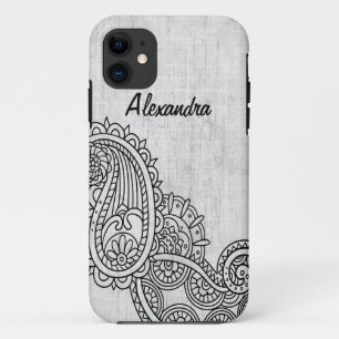 Gray Mehndi Motif BT iPhone 5 Case