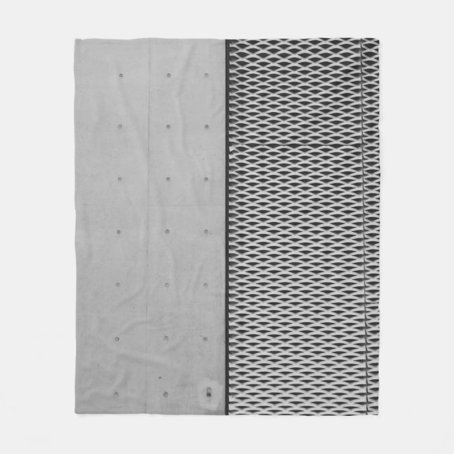 Gray metal galvanized sheet fleece blanket (Front)