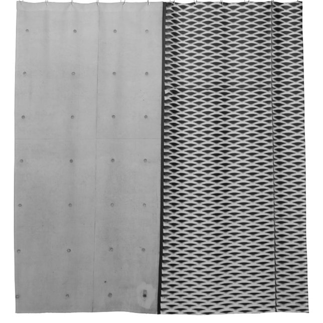 Gray metal galvanized sheet shower curtain (Front)