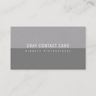 gray minimalist elegant and modern business card