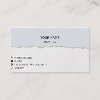 Gray Minimalist Qr Code Business Card by Hodge_Retailers at Zazzle
