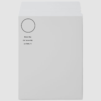 Gray Minimalist Shipping Envelope all sizes Mailers