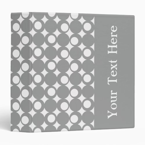 Gray Mod Ball Design with custom text Binder