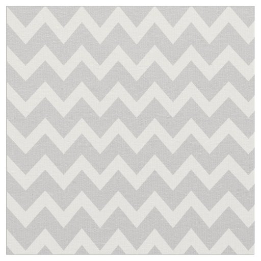 Gray Modern Chevron Fabric