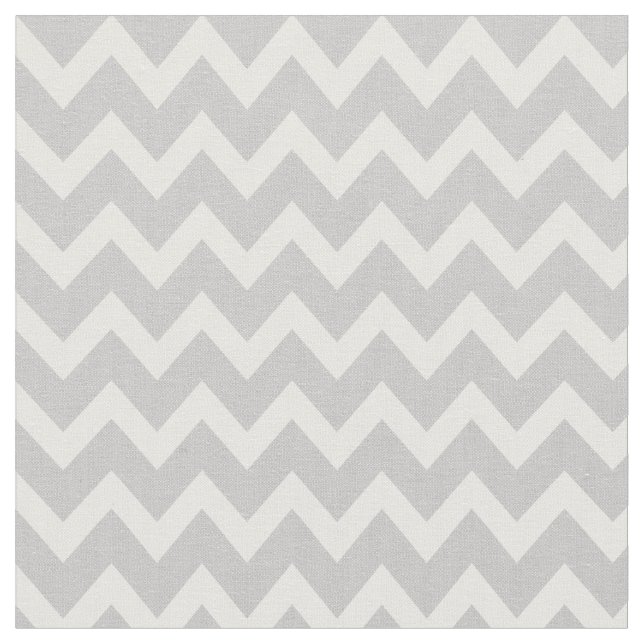 Gray Modern Chevron Fabric (Close Up)